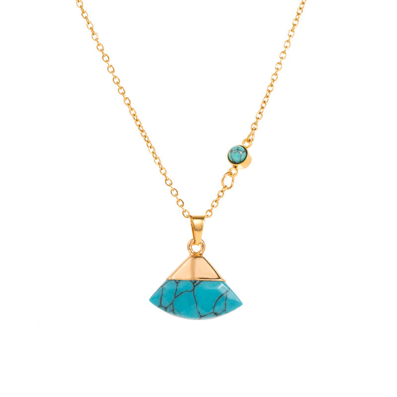 Turquoise Leaf Necklace