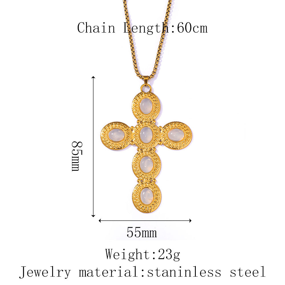 Drop Oil Cross Necklace For Men And Women
