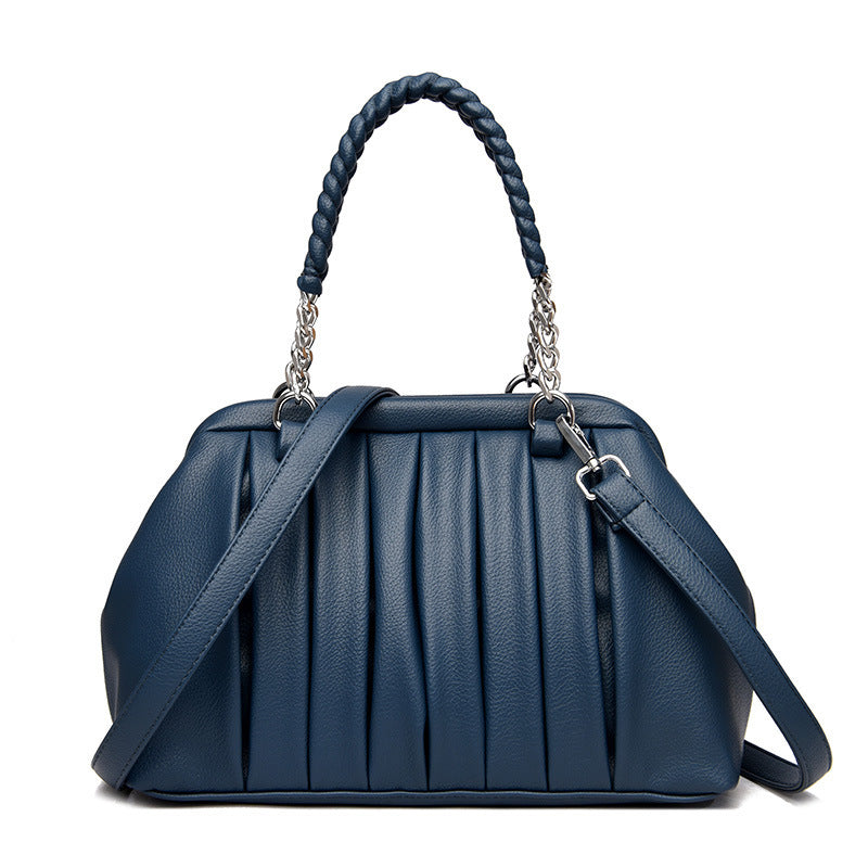 Pleated Woven Portable Bag