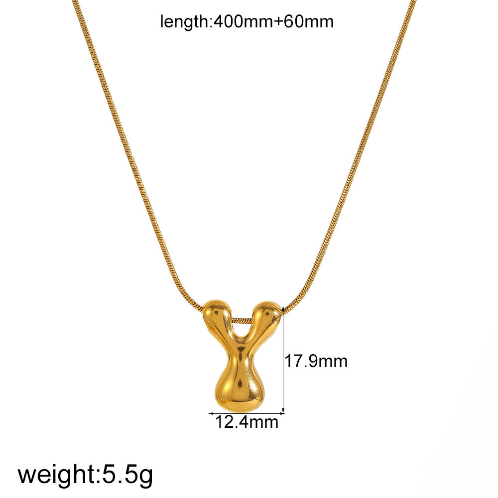 Letter Design Necklace