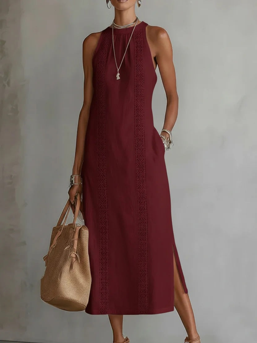 Halter Neck Sleeveless Dress
