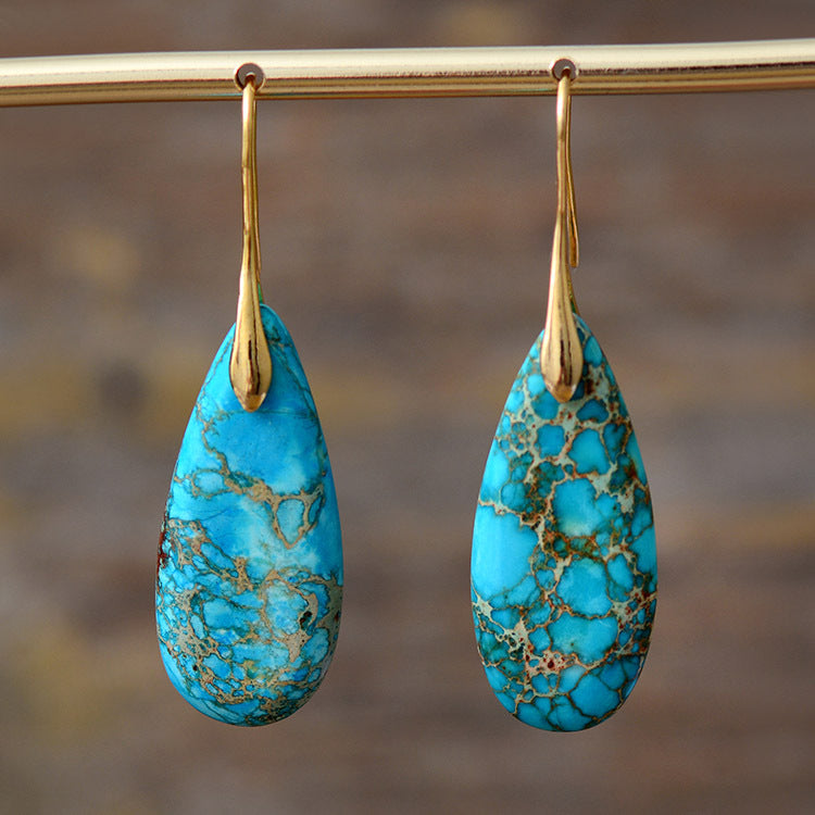 Stone Drop Earrings