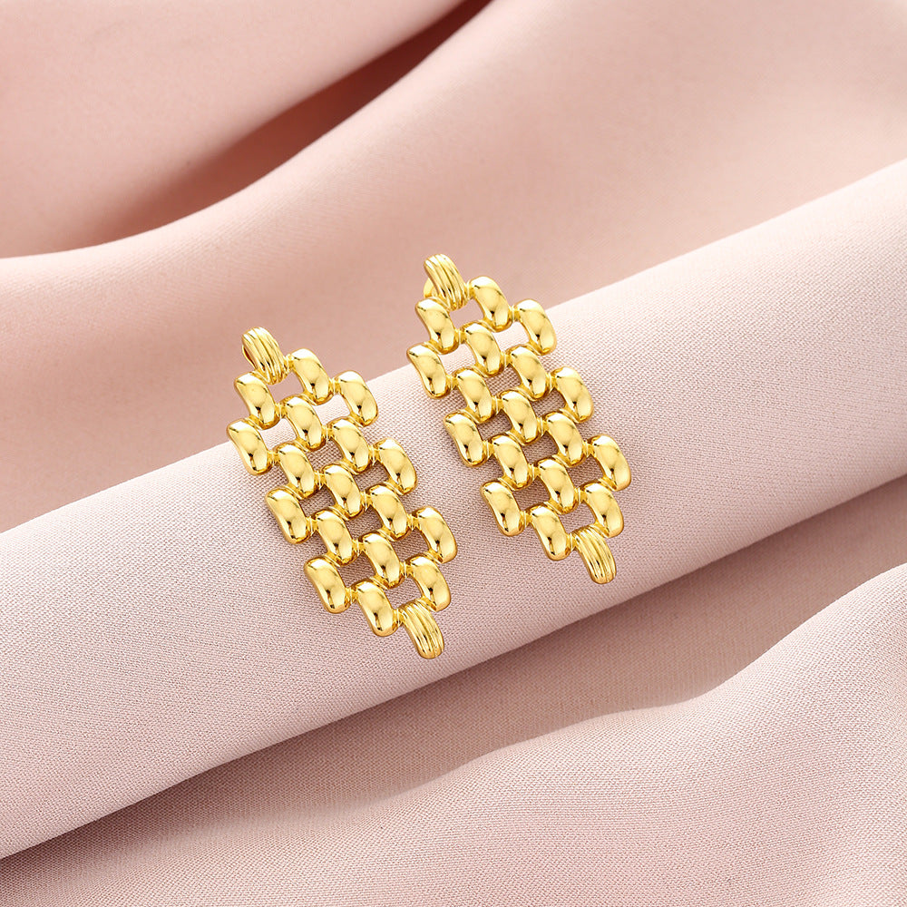 Irregular Long Tassel Waterdrop Earrings