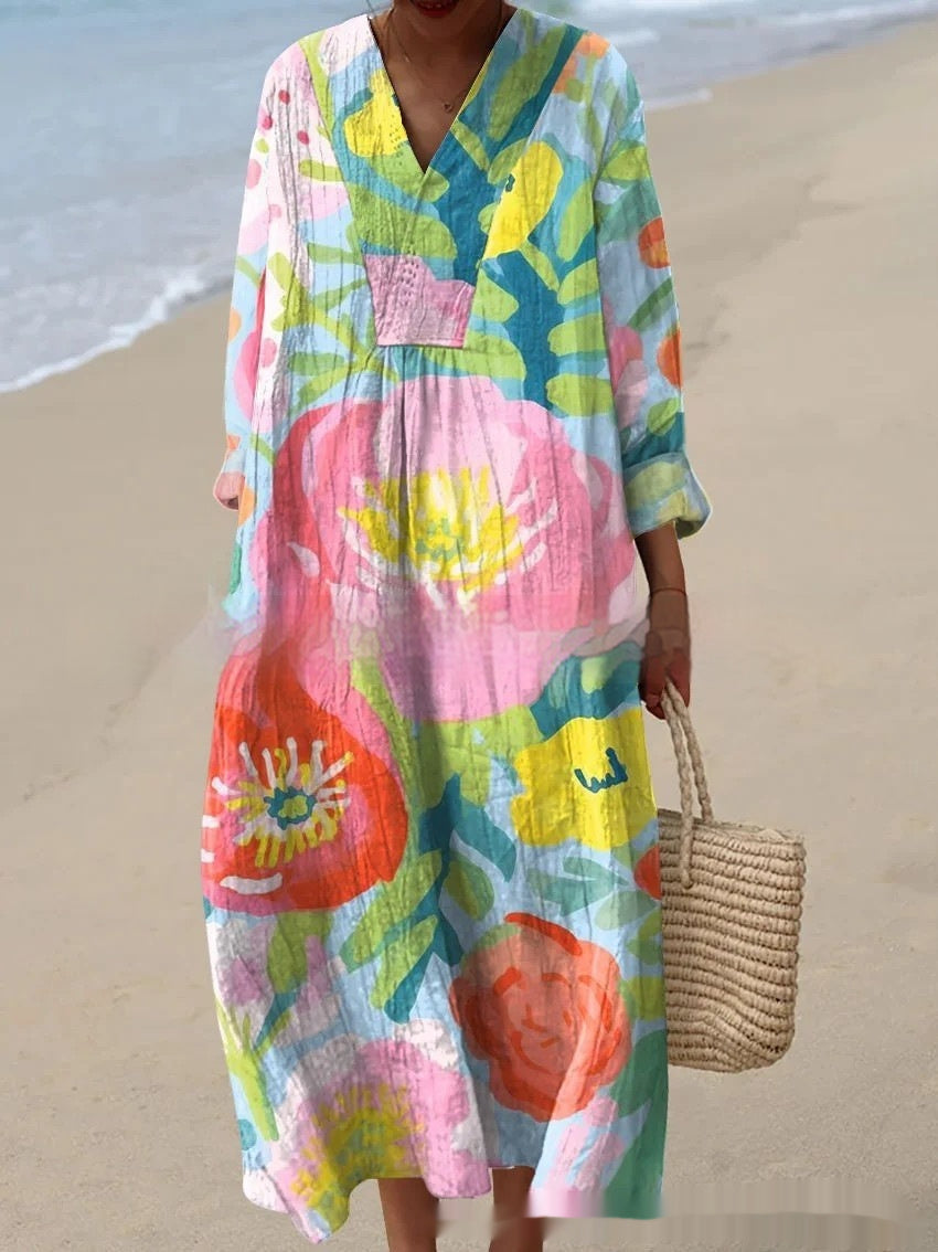 Elegant Chic Loose Mid-length Dress