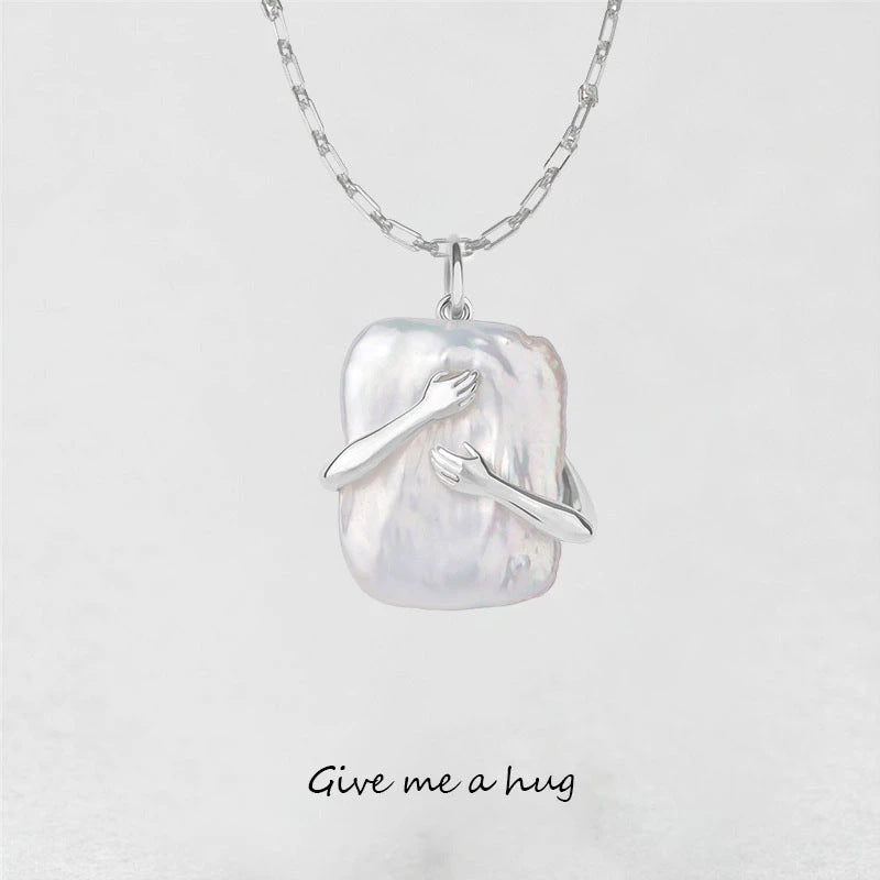 Unique Square Baroque Pearl Necklace