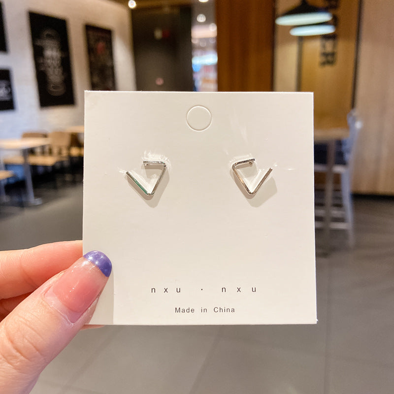 Silver Pin Earrings