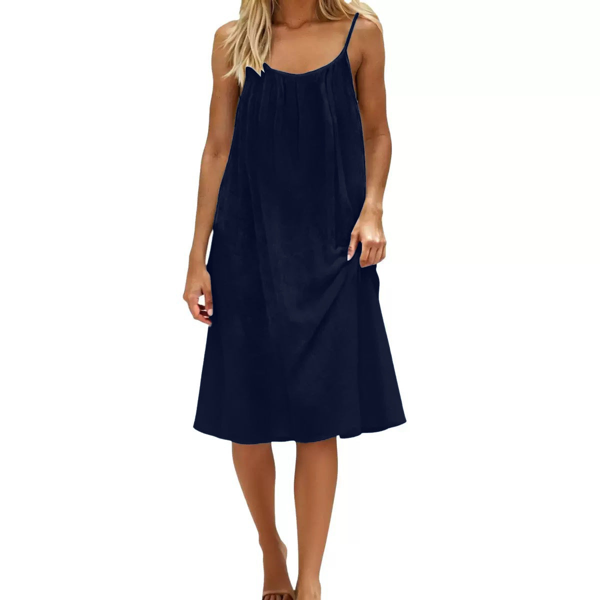 Spaghetti Strap Backless Dress