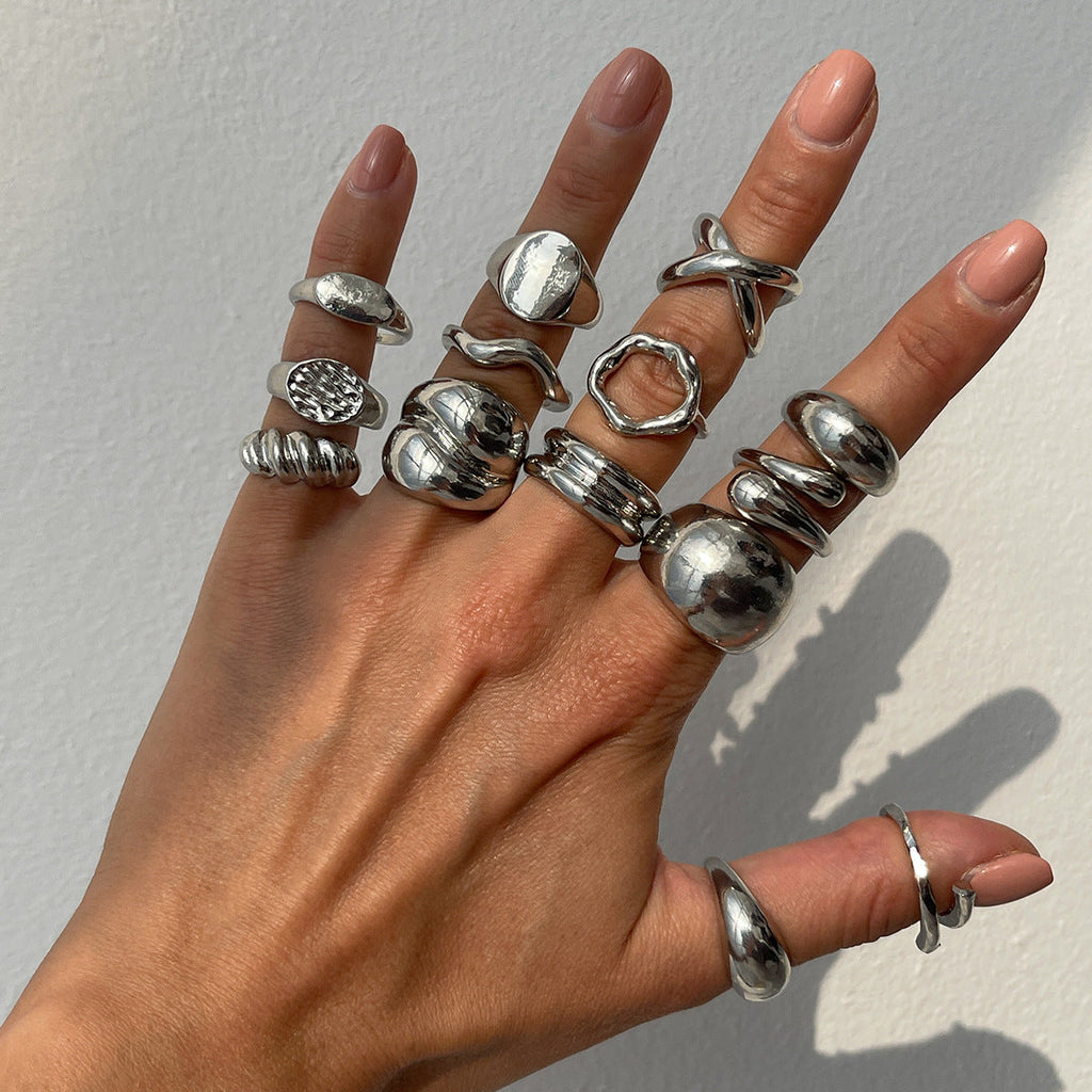 Twin Adjustable Ring Set