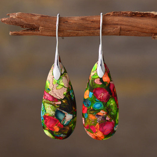 Stone Drop Earrings