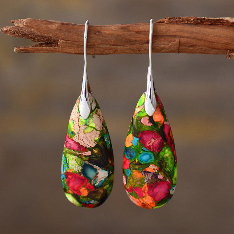 Stone Drop Earrings