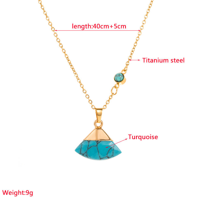 Turquoise Leaf Necklace