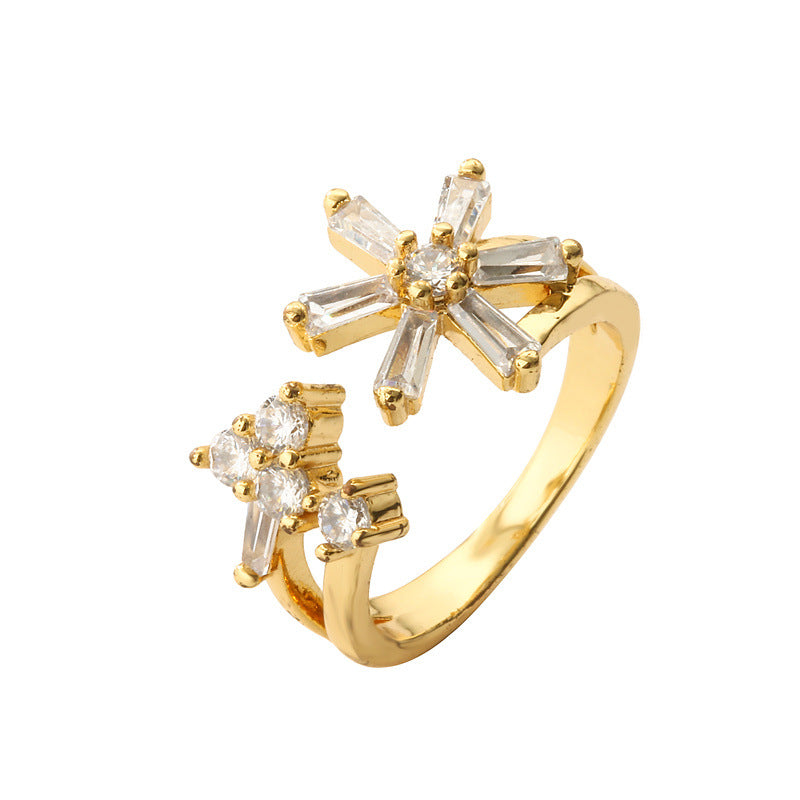 Heart-shaped Open Ring