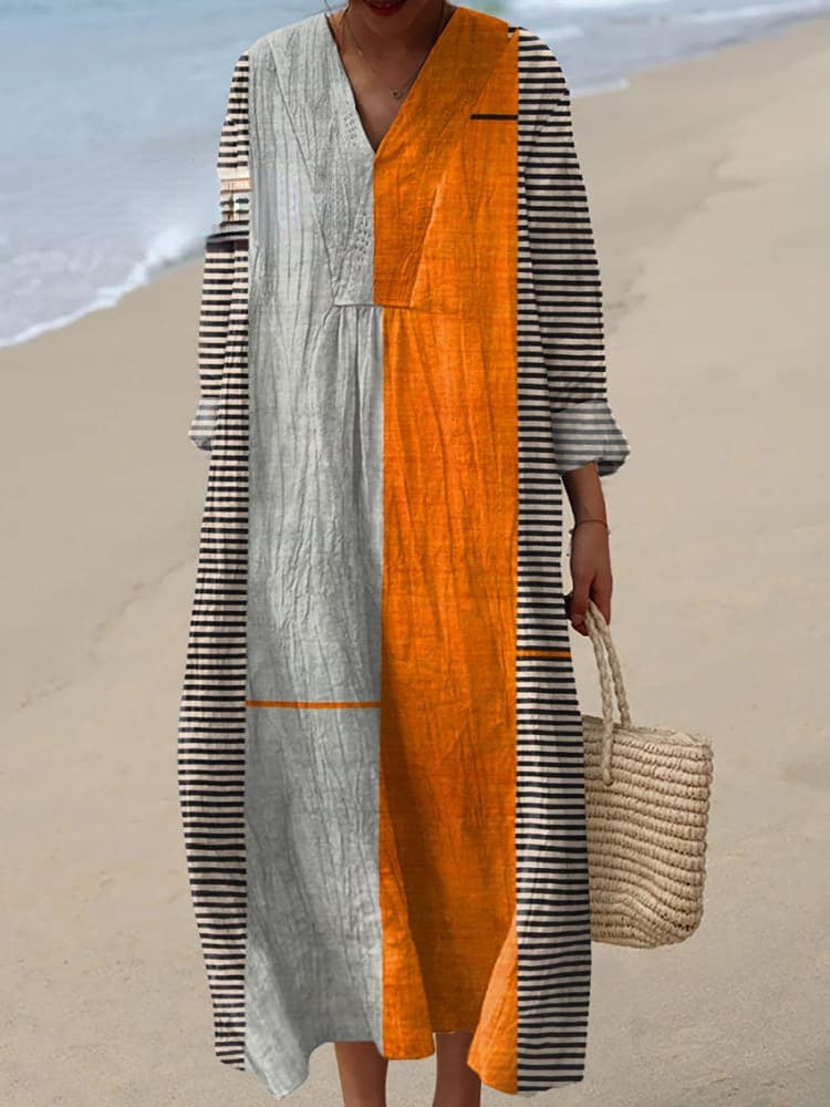 Elegant Chic Loose Mid-length Dress