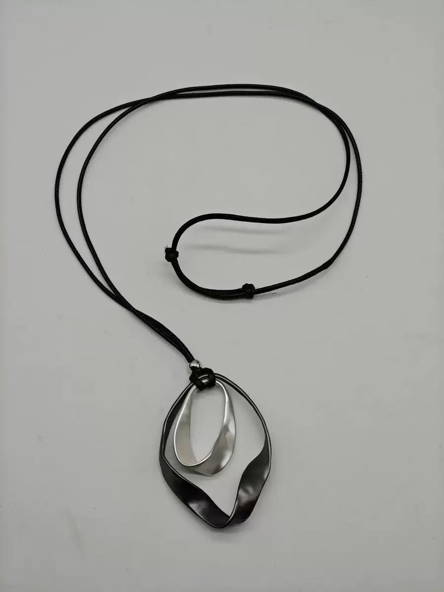 Adjustable Leather-String Necklace