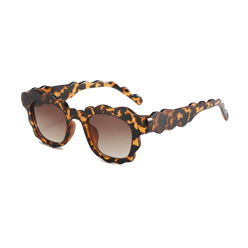 Dopamine-style Wave-shaped Sunglasses