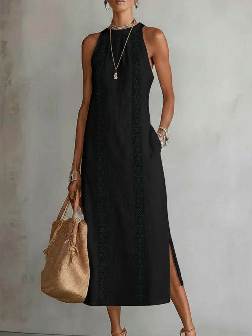 Halter Neck Sleeveless Dress