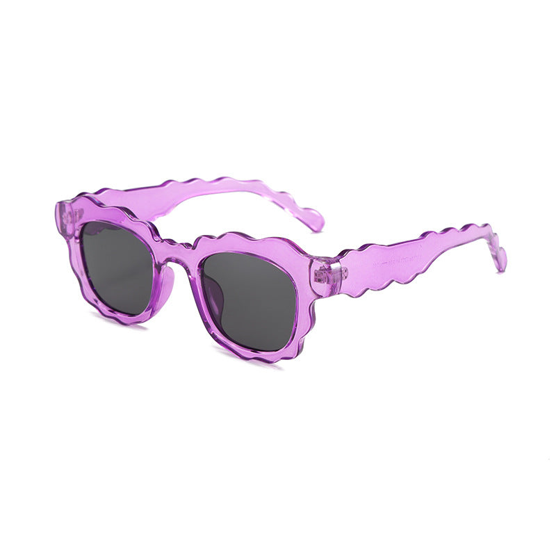 Dopamine-style Wave-shaped Sunglasses