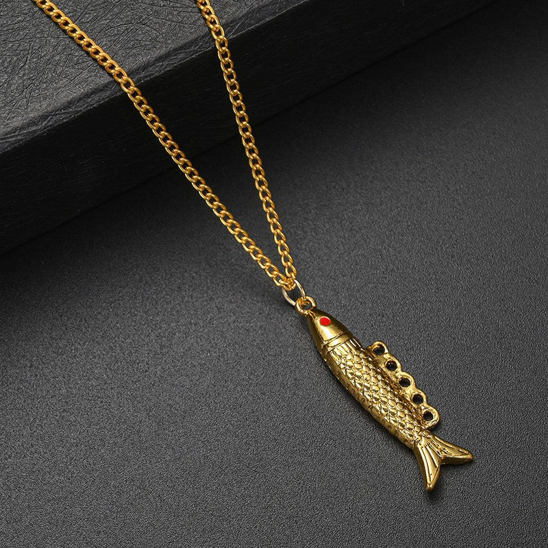 Golden Little Fish Necklace
