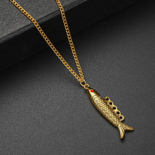 Golden Little Fish Necklace
