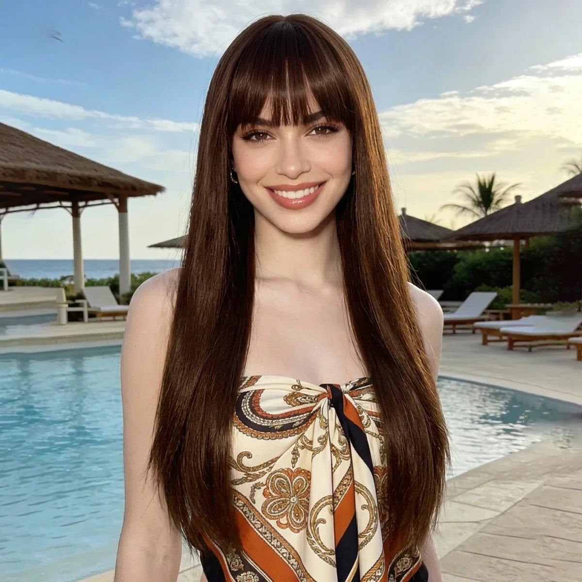 Long Women Straight Hair Wig