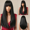 Black Hair Long Straight Wigs