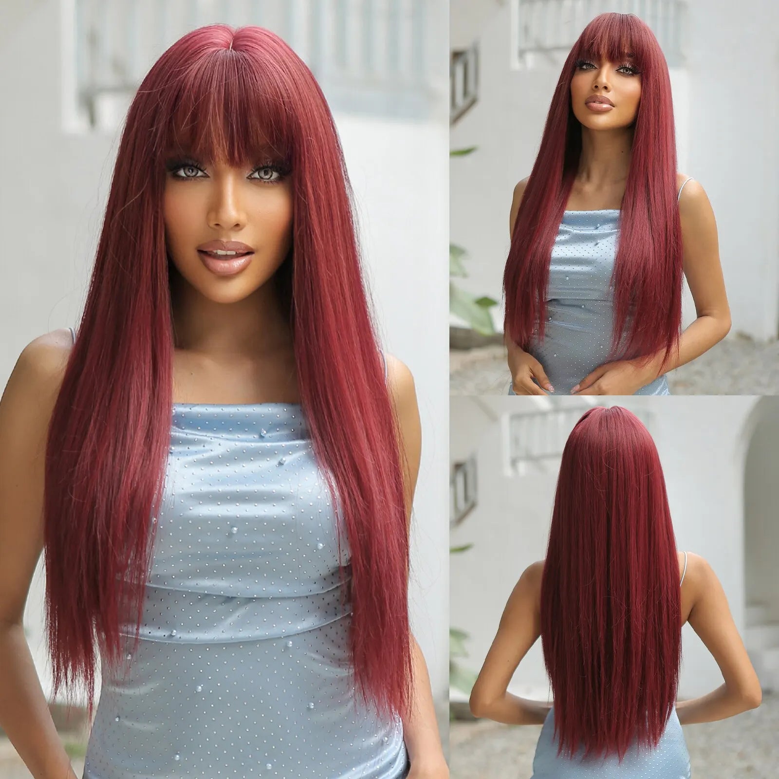 Black Hair Long Straight Wigs