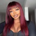 Wine Red Straight Hair Wig