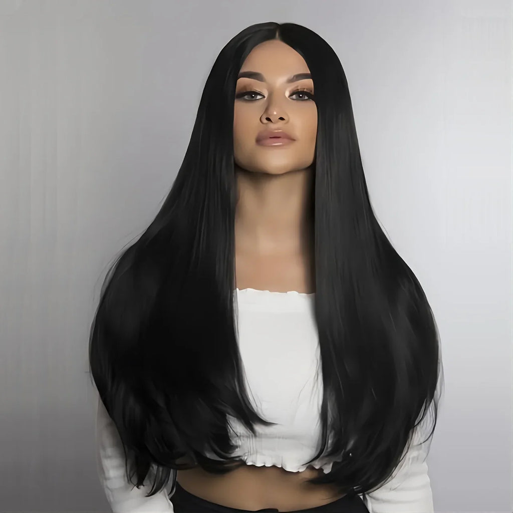 Women's Wig Black Long