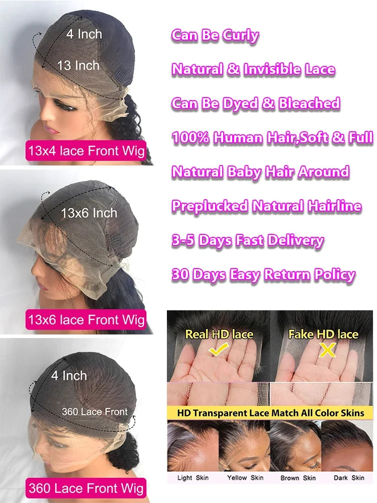 Density Curly Human Hair Wigs