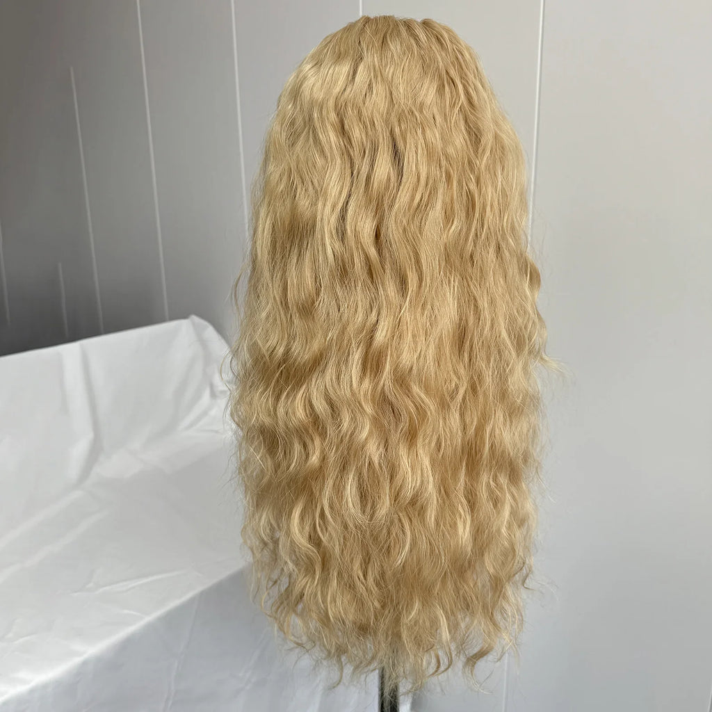 Long Blonde Highlight Natural Wave