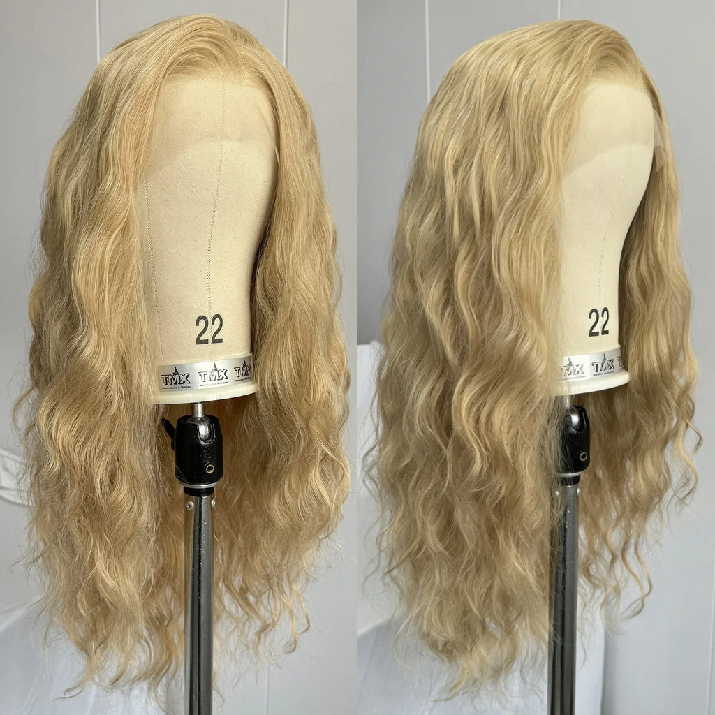 Long Blonde Highlight Natural Wave