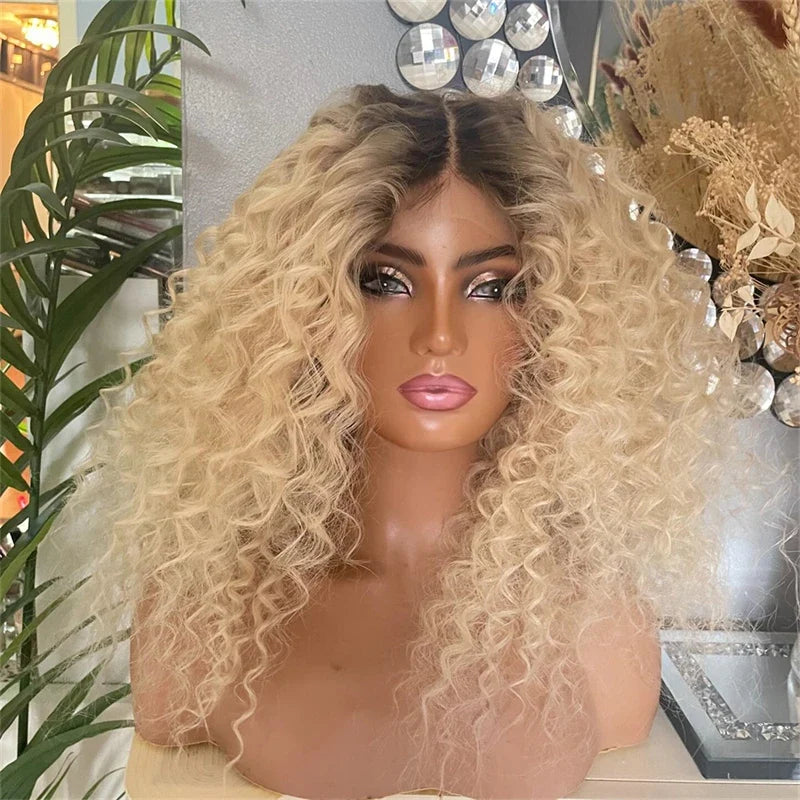 Deep Curly Blonde Wig