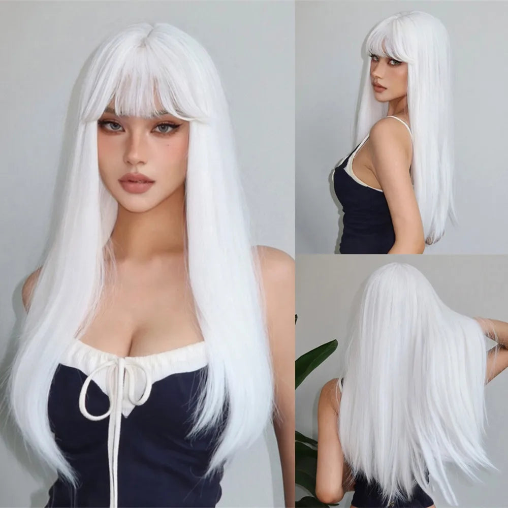Black Hair Long Straight Wigs