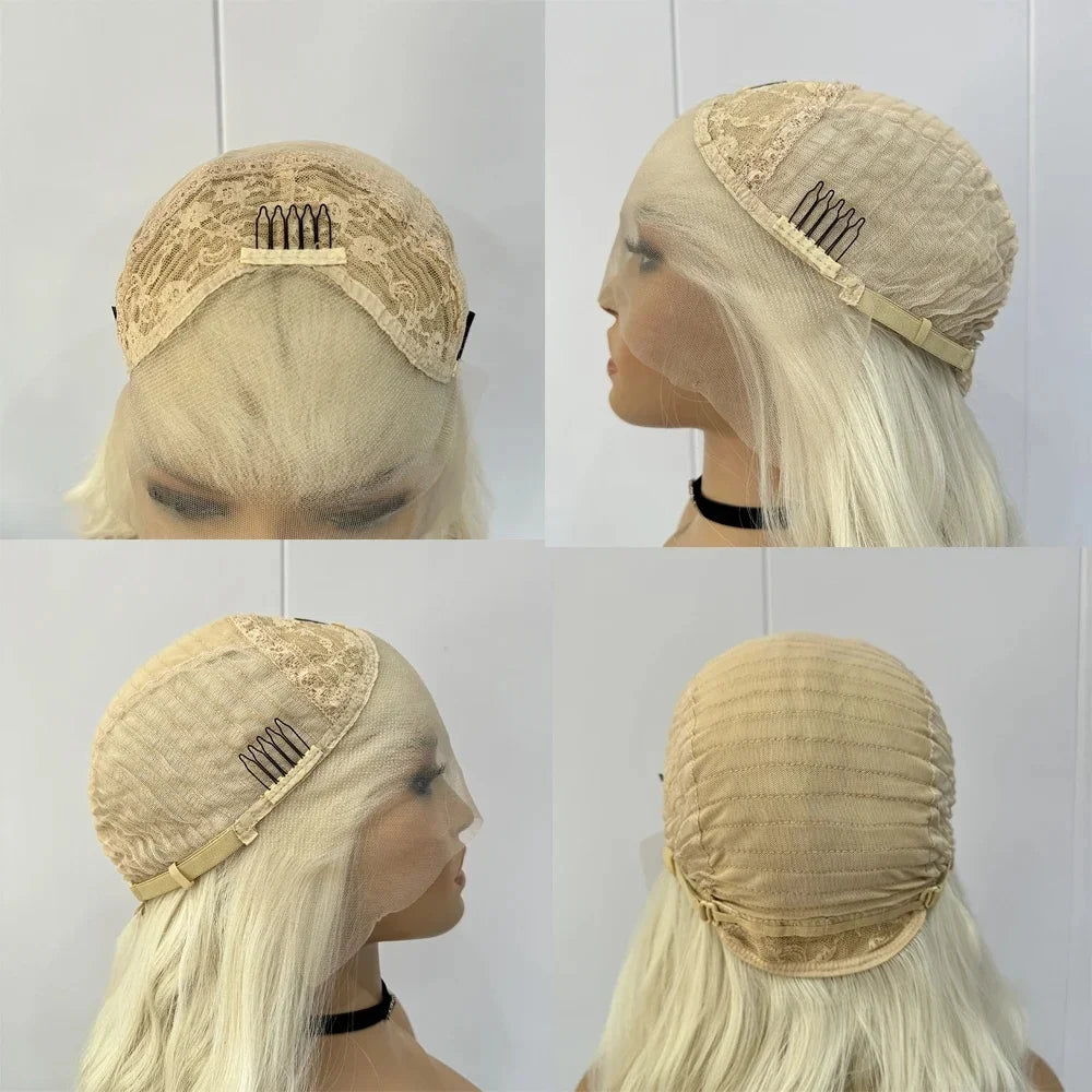 Long Blonde Highlight Natural Wave