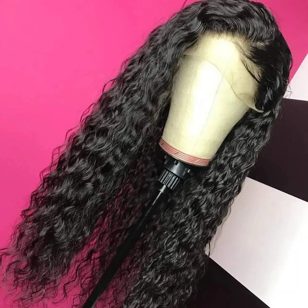 Black Long Curly Lace Front