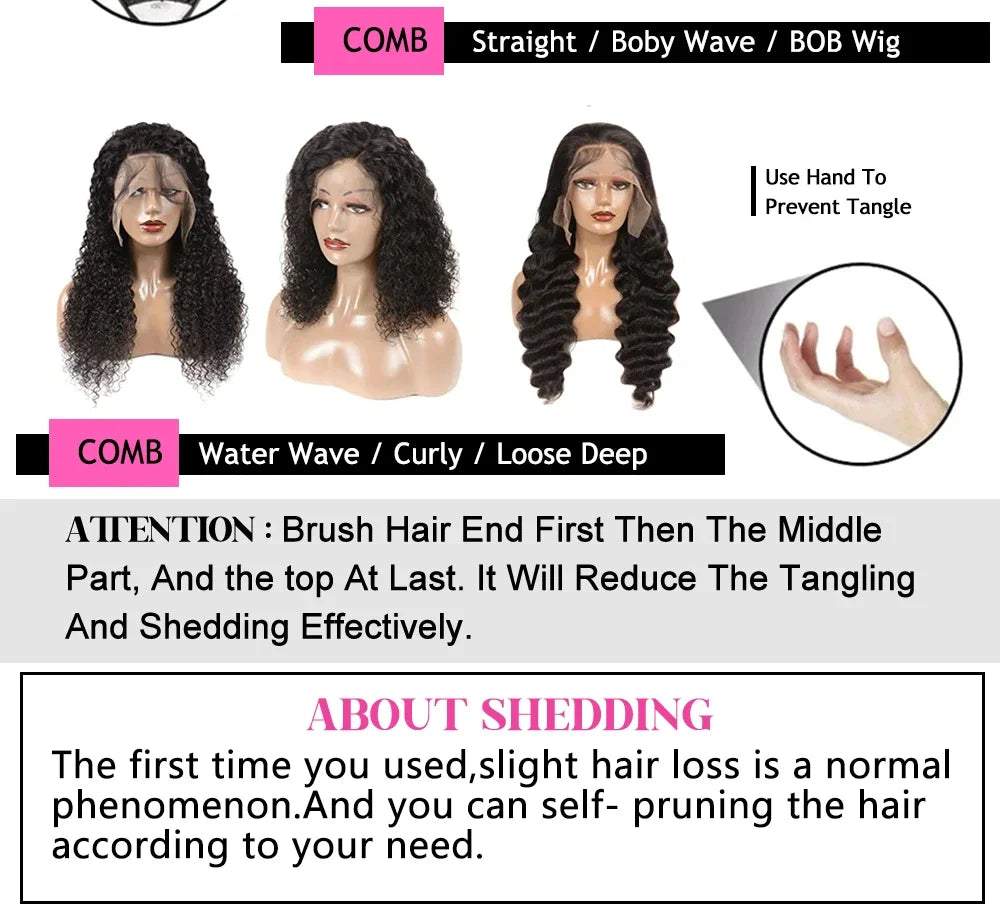 Headband Human Hair Wigs