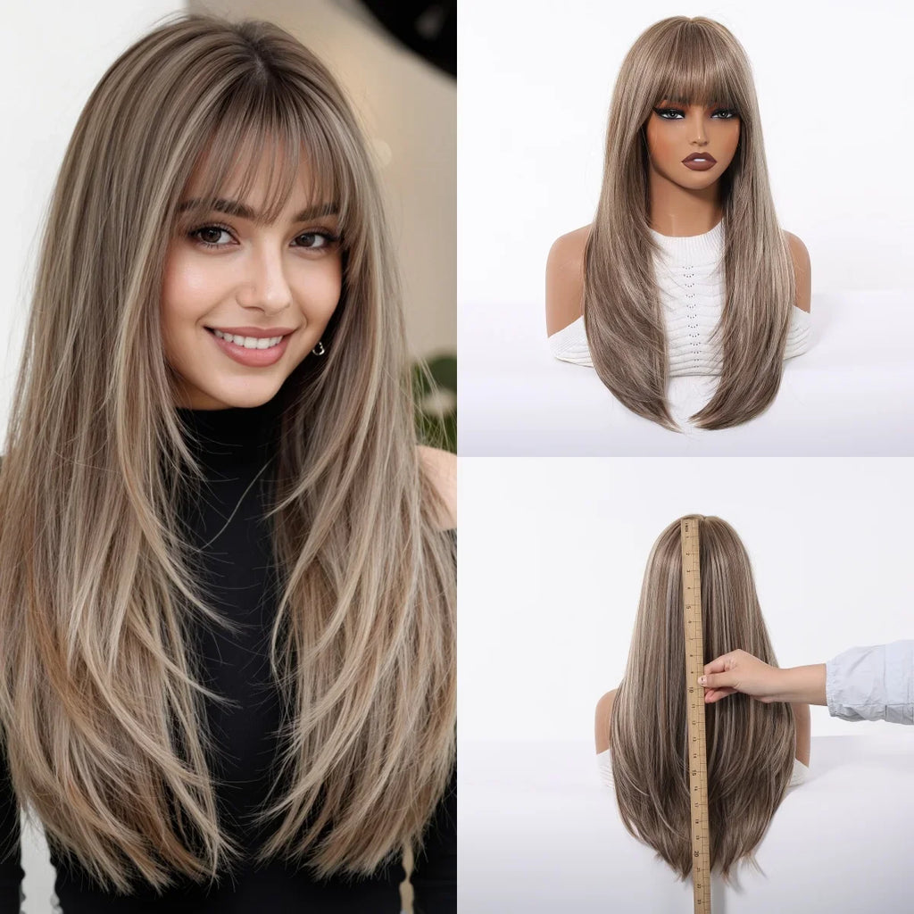Blonde Long Straight Wig