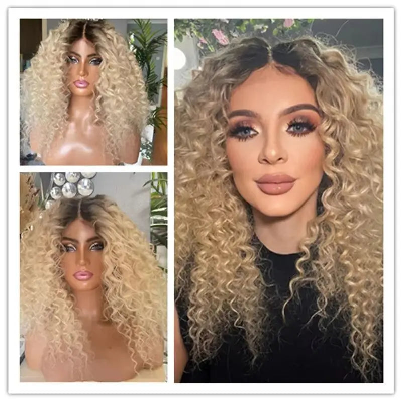 Deep Curly Blonde Wig