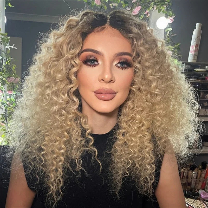 Deep Curly Blonde Wig