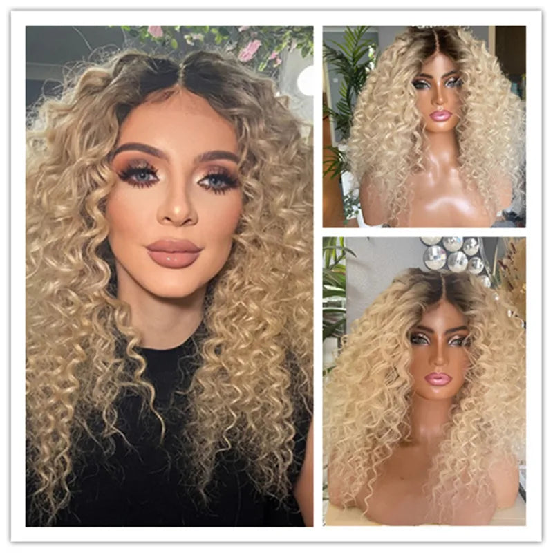 Deep Curly Blonde Wig