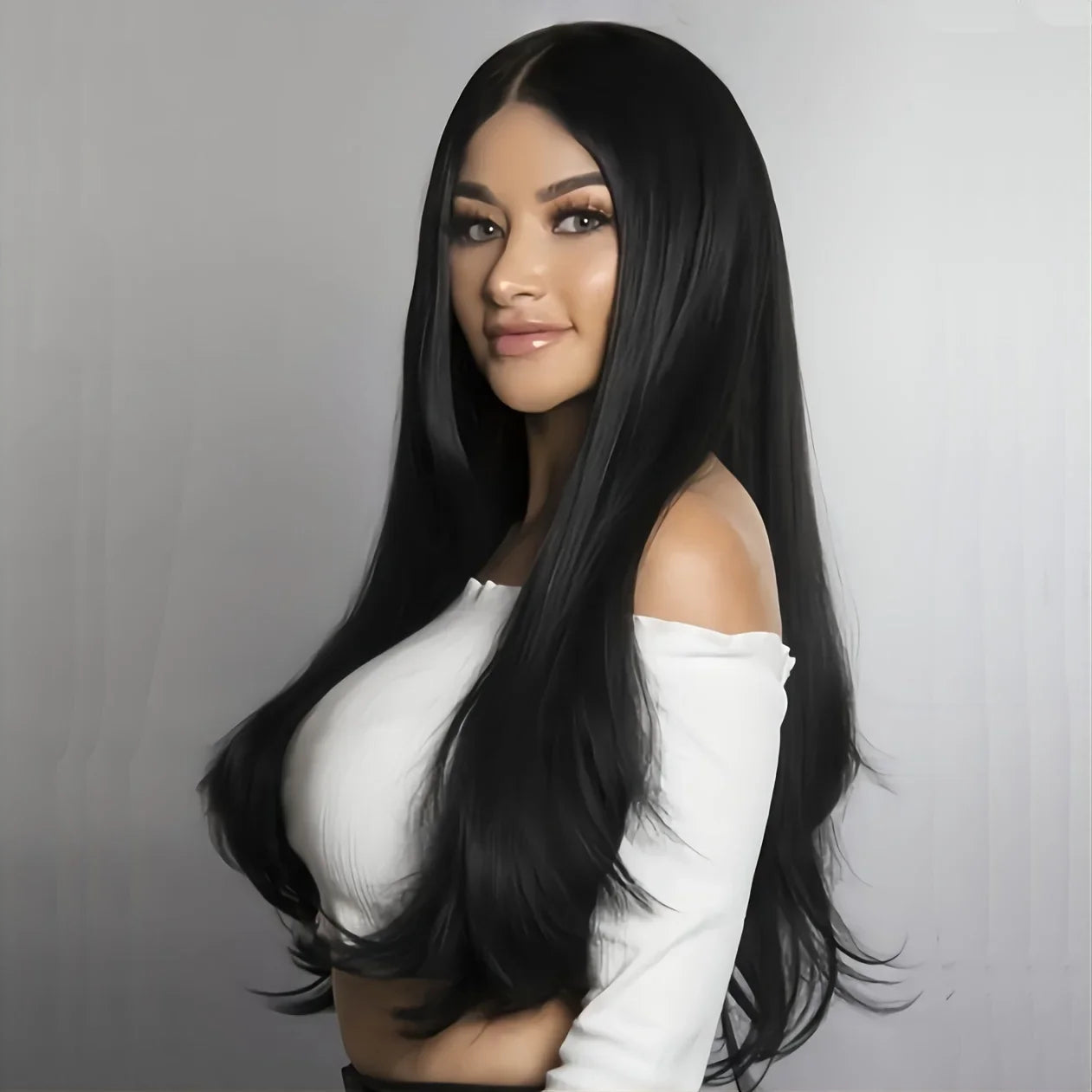 Women's Wig Black Long