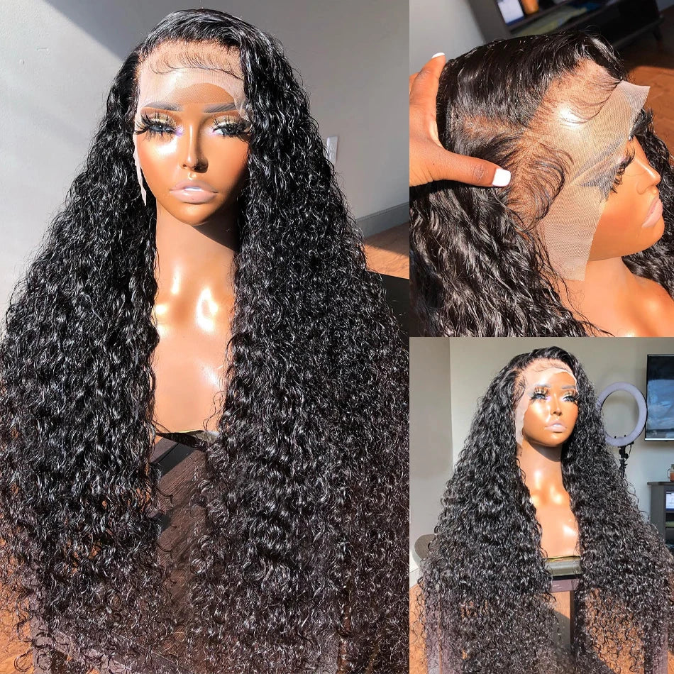 Density Curly Human Hair Wigs