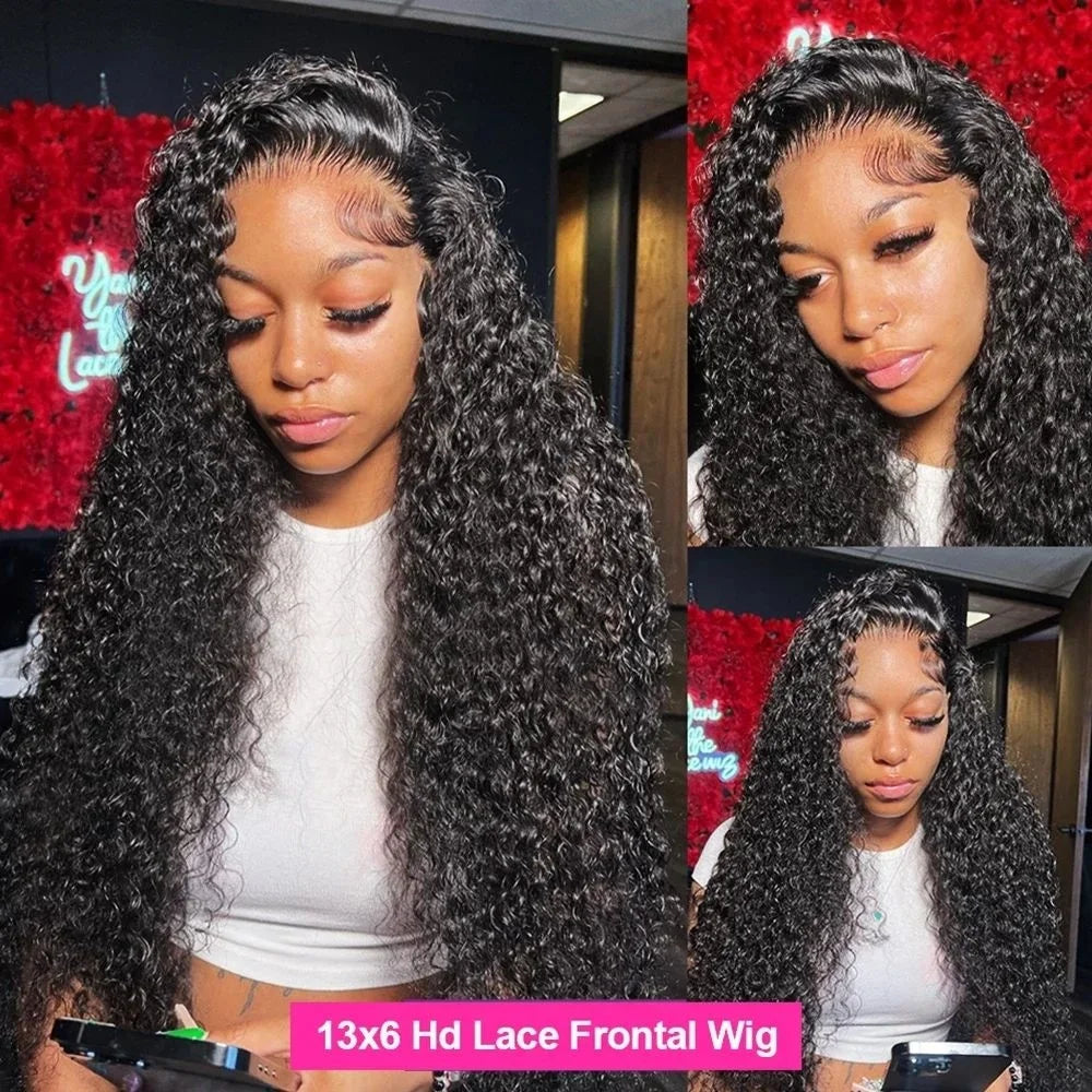 Density Curly Human Hair Wigs