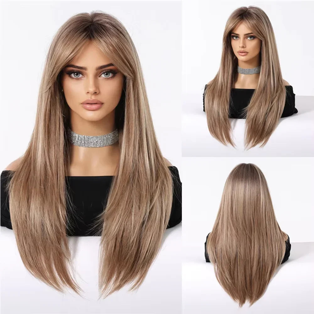 Black Hair Long Straight Wigs