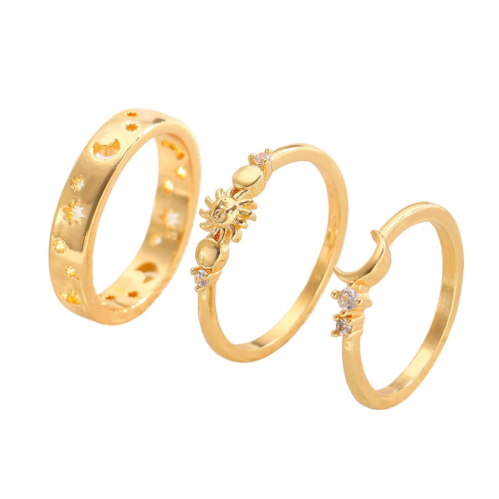 Star And Moon Ring