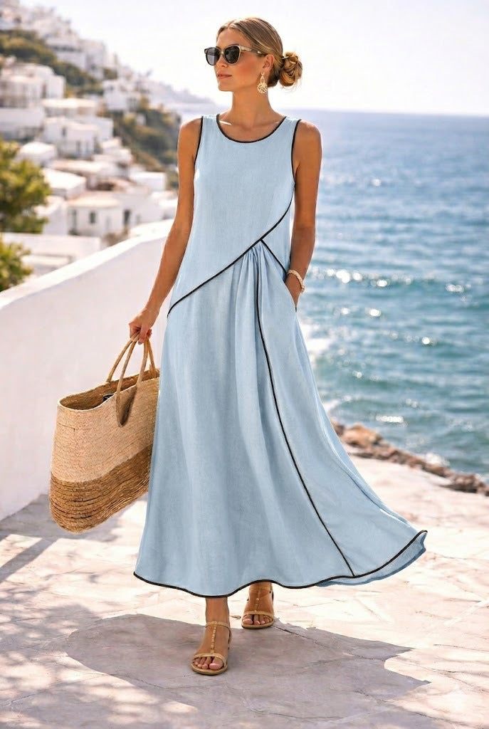 Mediterranean-style Vacation Dress