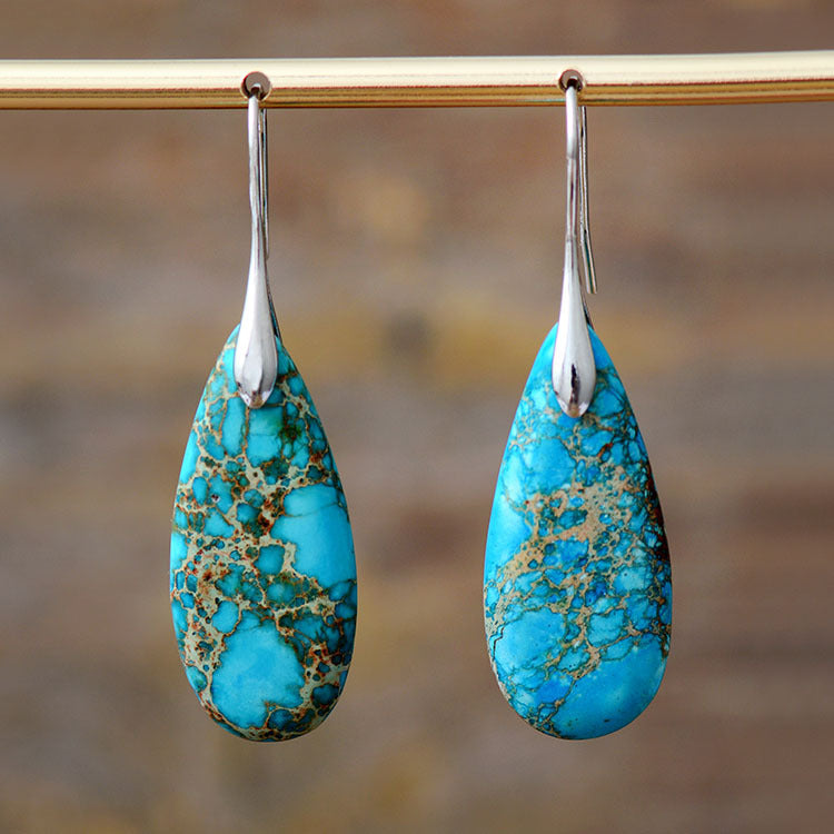 Stone Drop Earrings