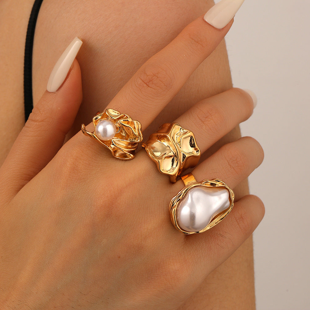 Pearl Open Ring