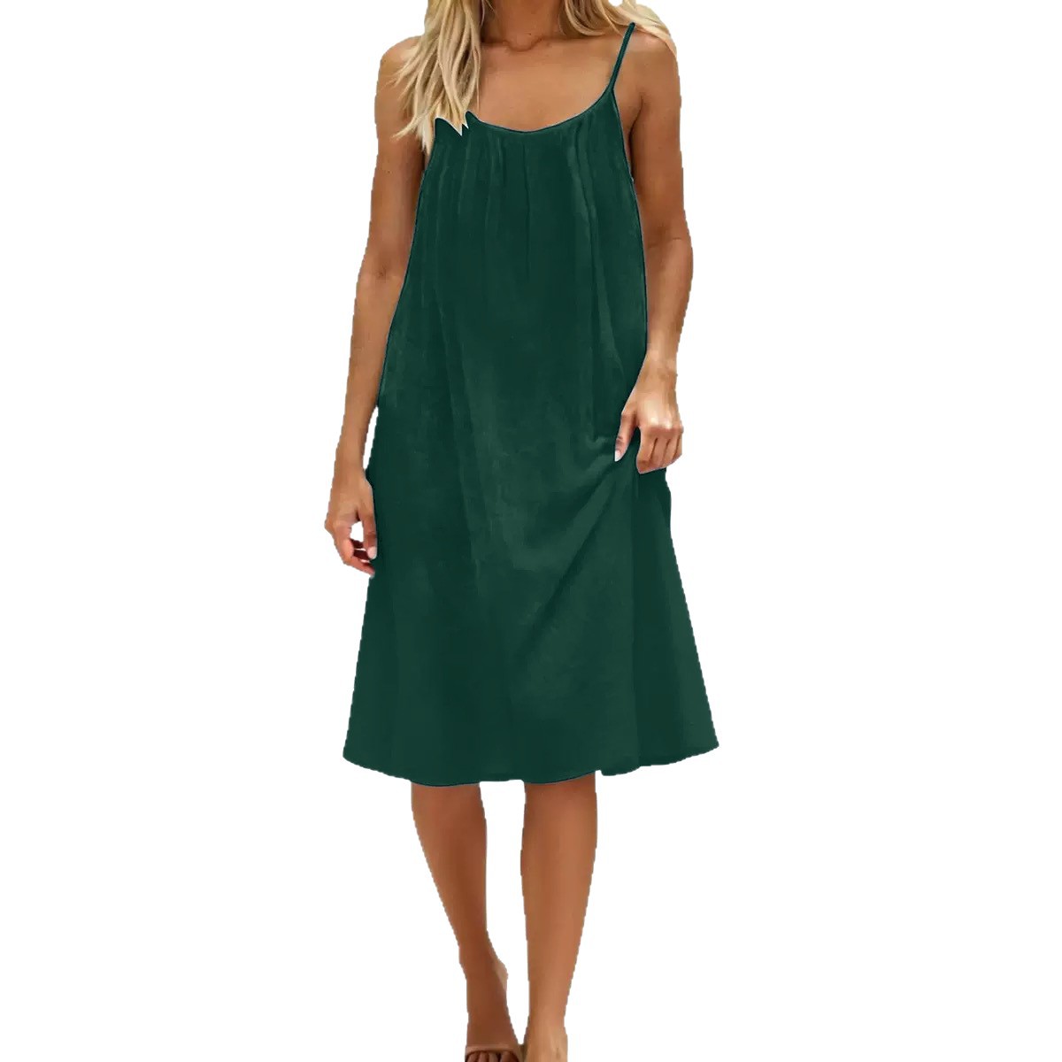 Spaghetti Strap Backless Dress