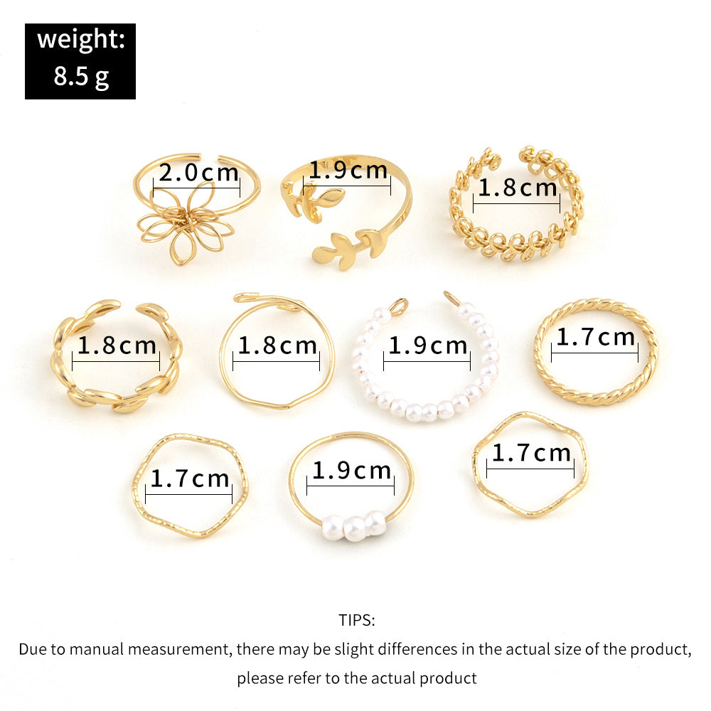 Openwork Flower Set Ring